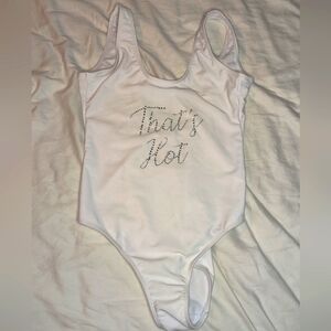 Paris Hilton "That's Hot" White Bodysuit Size 2